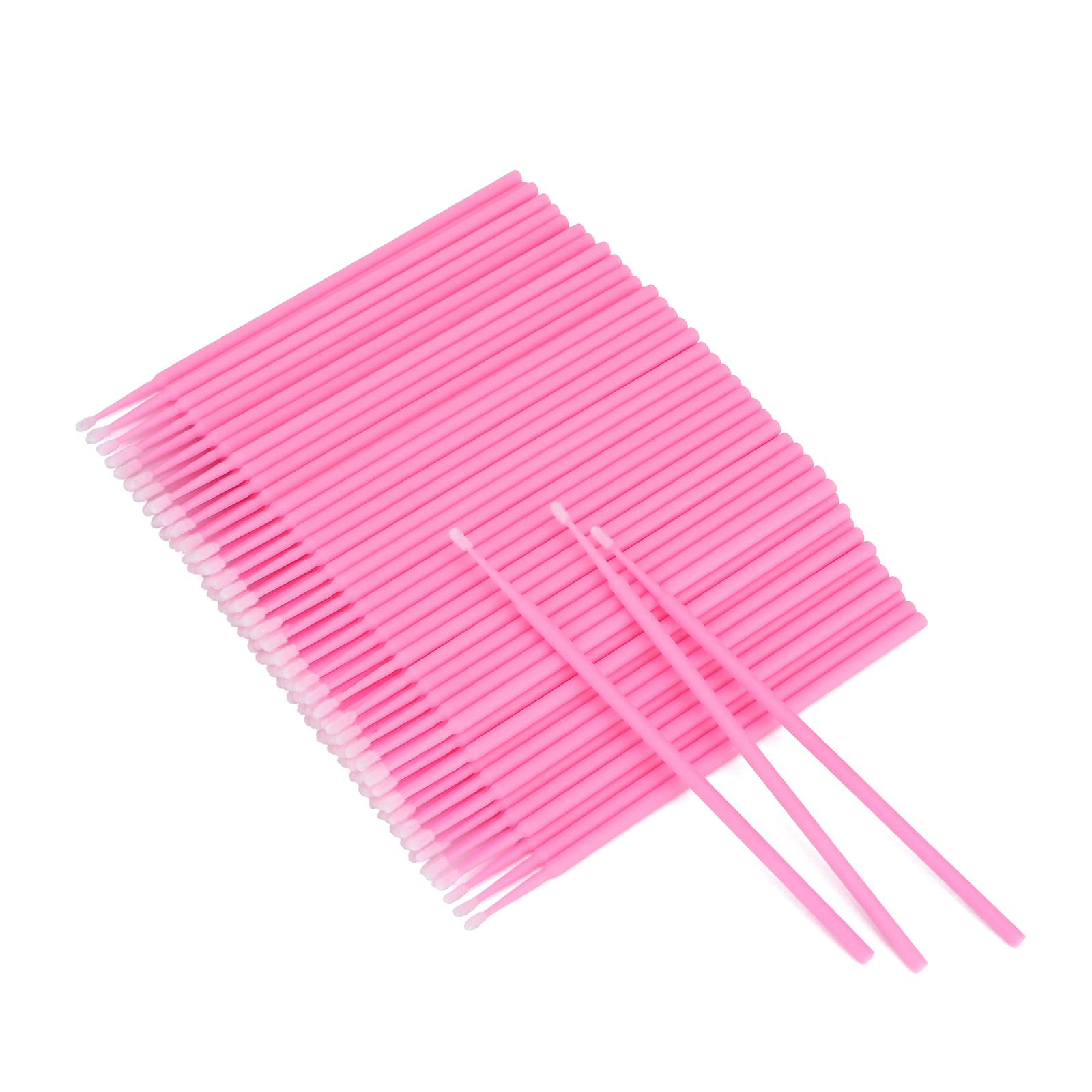 G2PLUS 500 Stück Wattestäbchen, Einweg-Mikroapplikator-Bürste für Make-up und Körperpflege, Kosmetikpinsel, Mikrotupfer für Wimpernverlängerungen, Nägel, Eyeliner (Kopfdurchmesser: 2,0 mm)