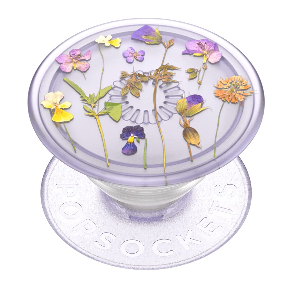 ​​​​PopSockets Phone Grip with Expanding Kickstand, Adhesive Grip, Cute PopSockets - Purple Fields