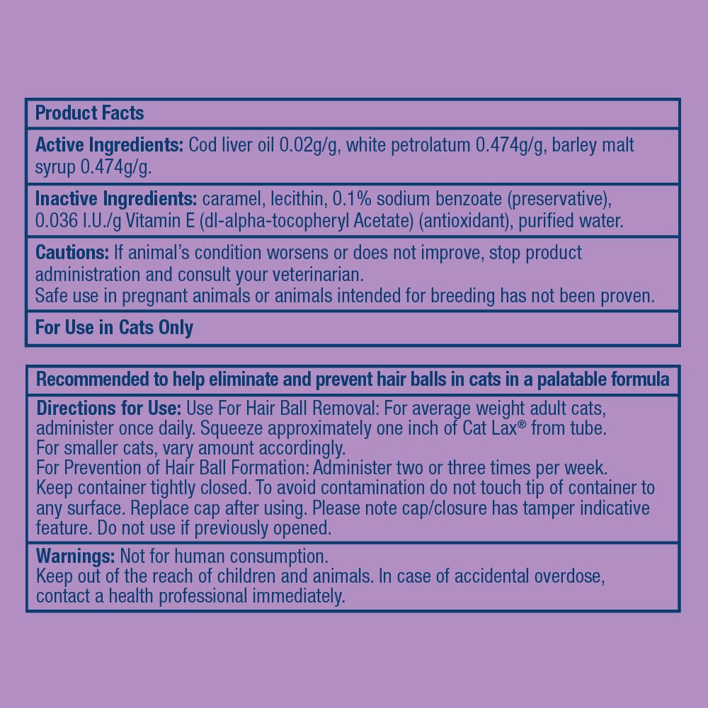 CatLax for Hairball Elimination and Prevention in Cats, 2 oz