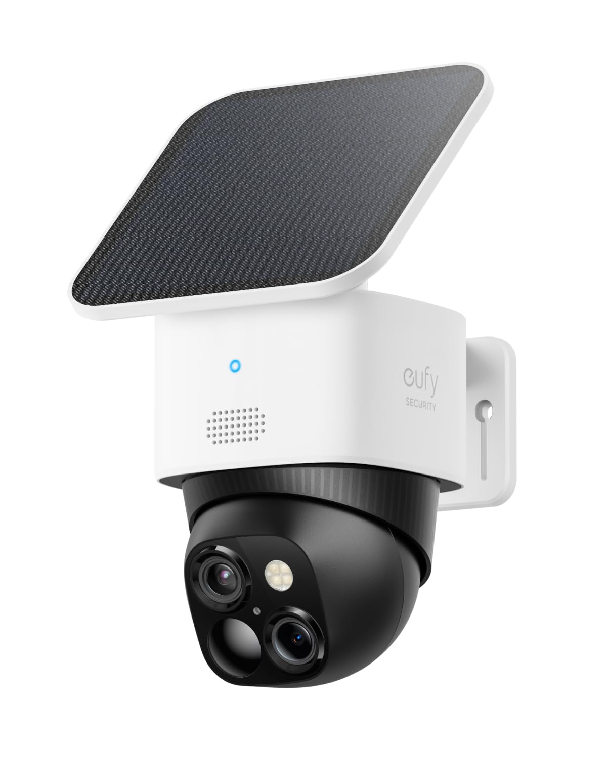 eufy Security SoloCam S340, kabellose Solar-Überwachungskamera für den Außenbereich, Kamera für die Haussicherheit, 360-Grad-Schwenk- und Neigungsüberwachung, keine toten Winkel, 2,4-GHz-WLAN, keine monatlichen Gebühren, kompatibel mit HomeBase S380