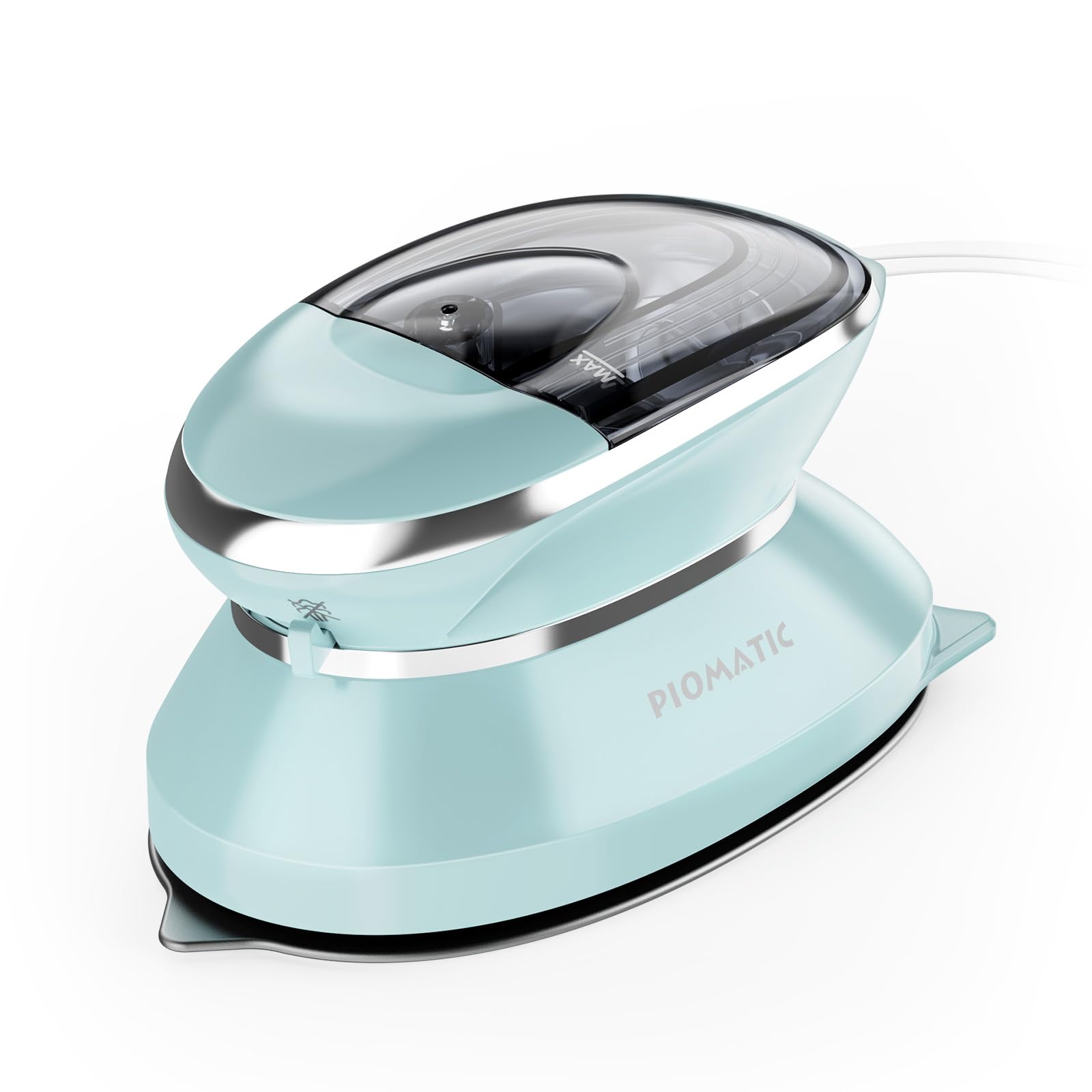 PIOMATIC Travel Iron Mini with Steam for Clothes with Dual Voltage, Portable Mini Ironing Machine with Non-Stick Soleplate, Small Iron for Sewing, Quilting and Handcraft