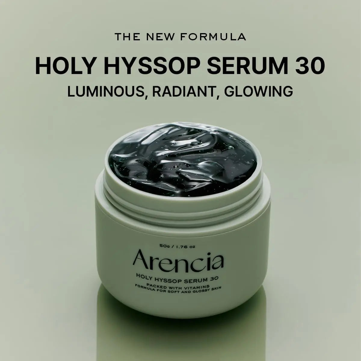 Glow Hyssop Overnight Face Mask Serum - hydrating & Anti-Aging Serum for younger looking Korean Glass Skin, 30% Vitamin A, C, E, 10% Niacinamide, Peptide