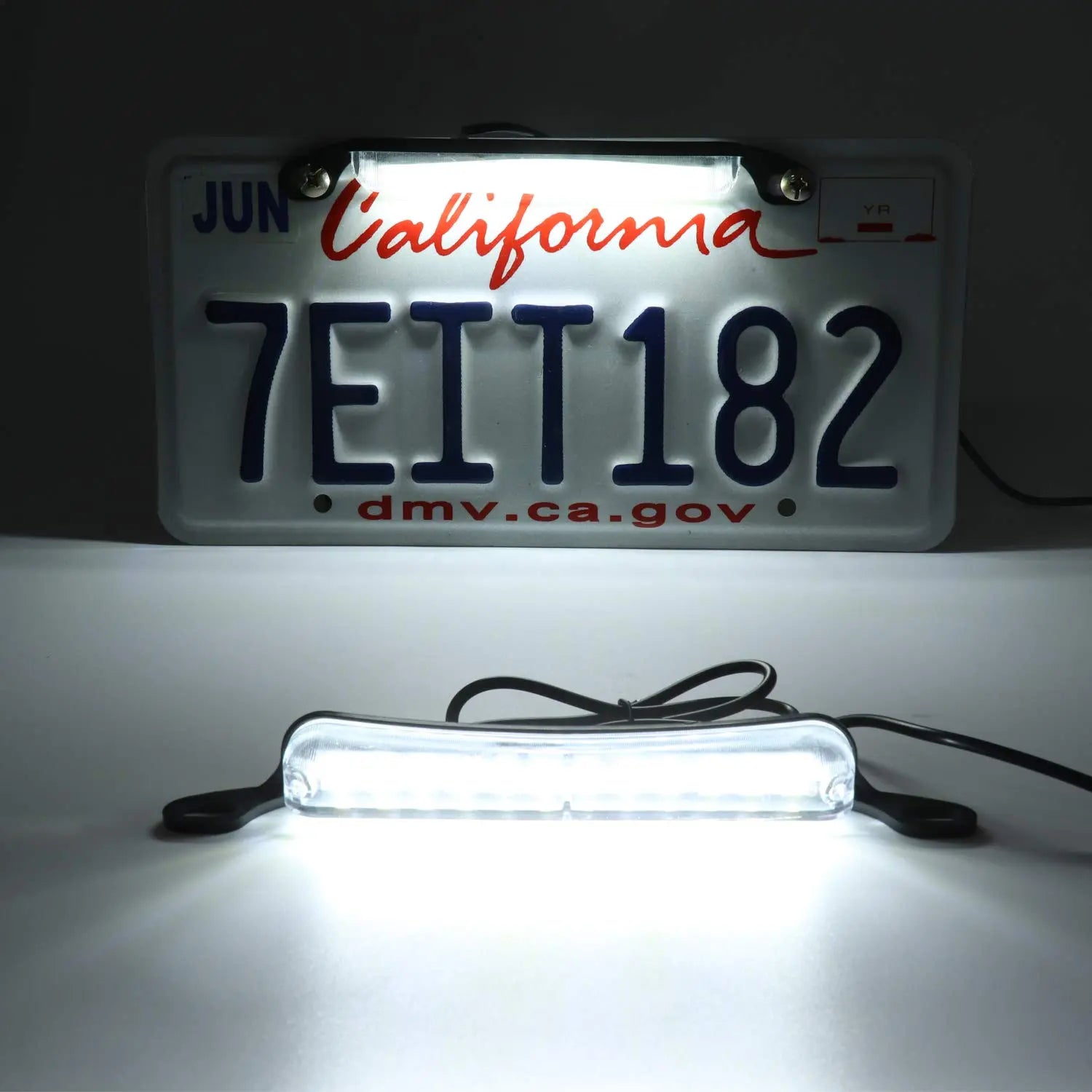 LivTee License Plate LED Light, Extremely Bright Assembly for Trailer UTV ATV Truck RV Boat, Xenon White(6000K)