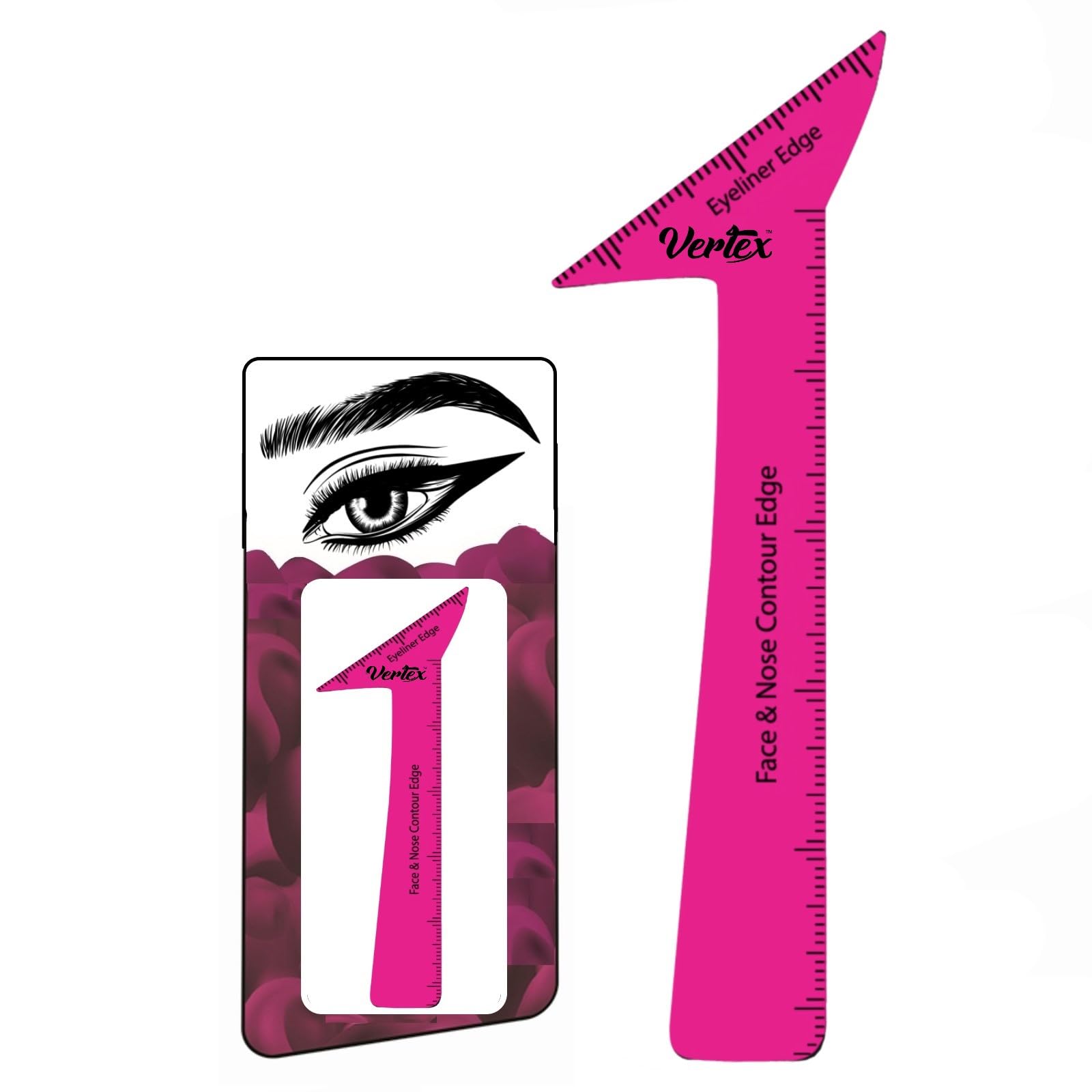 Eyeliner-Schablonen Stift Flüssig Wasserfestes Werkzeug für Liner Make-up Pinsel Stift Stempel Dünner Spitzer Katzenaugen Kleiner angewinkelter Flügel | Echte Anfänger-Techniken Lidschattenlinien Gel Augenbrauenpomade Schwarz