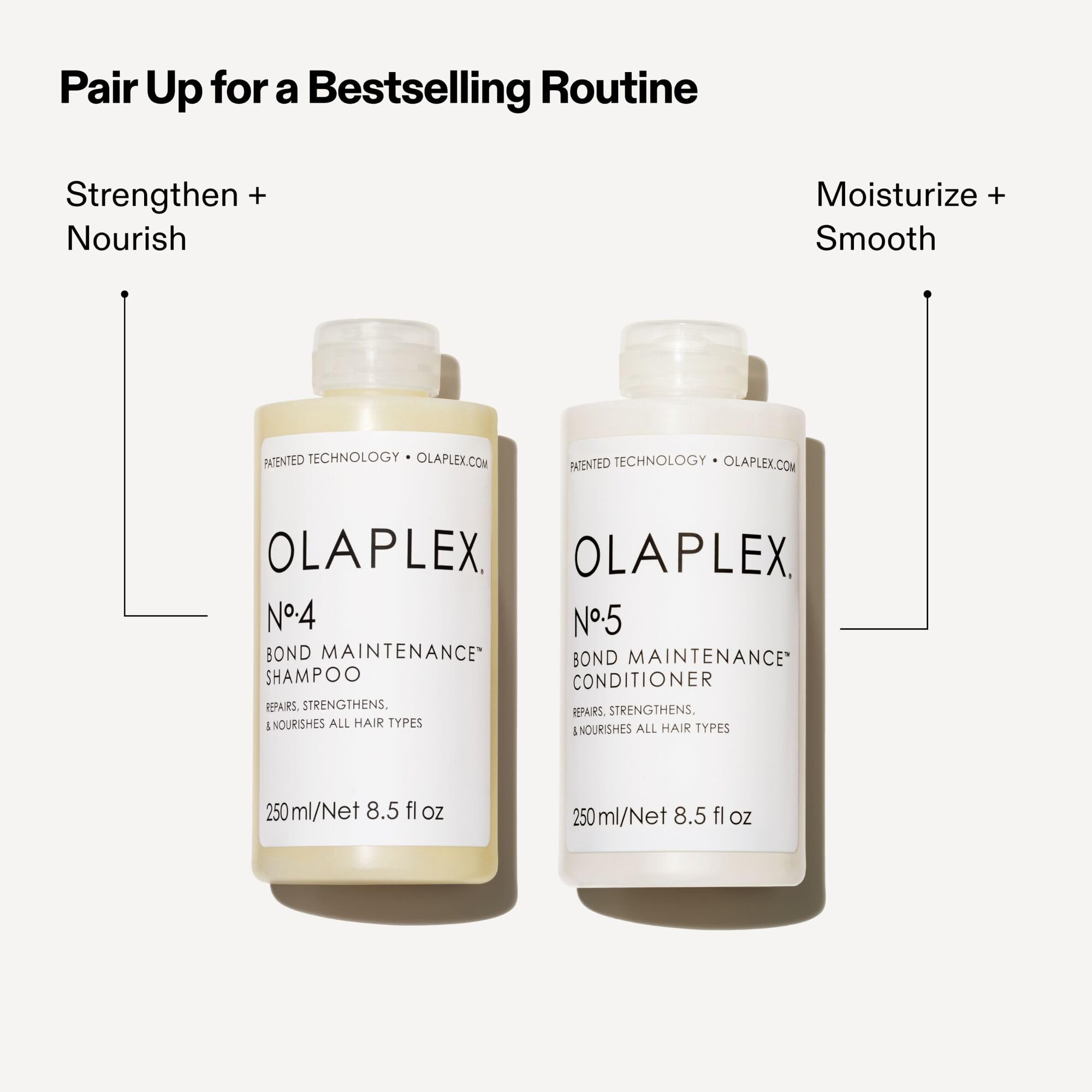 Olaplex No. 5 Bond Maintenance Conditioner, Repairs, Strengthens, & Nourishes All Hair Types, Leaving Hair Feeling Soft & Adds Shine, 8.5 fl oz