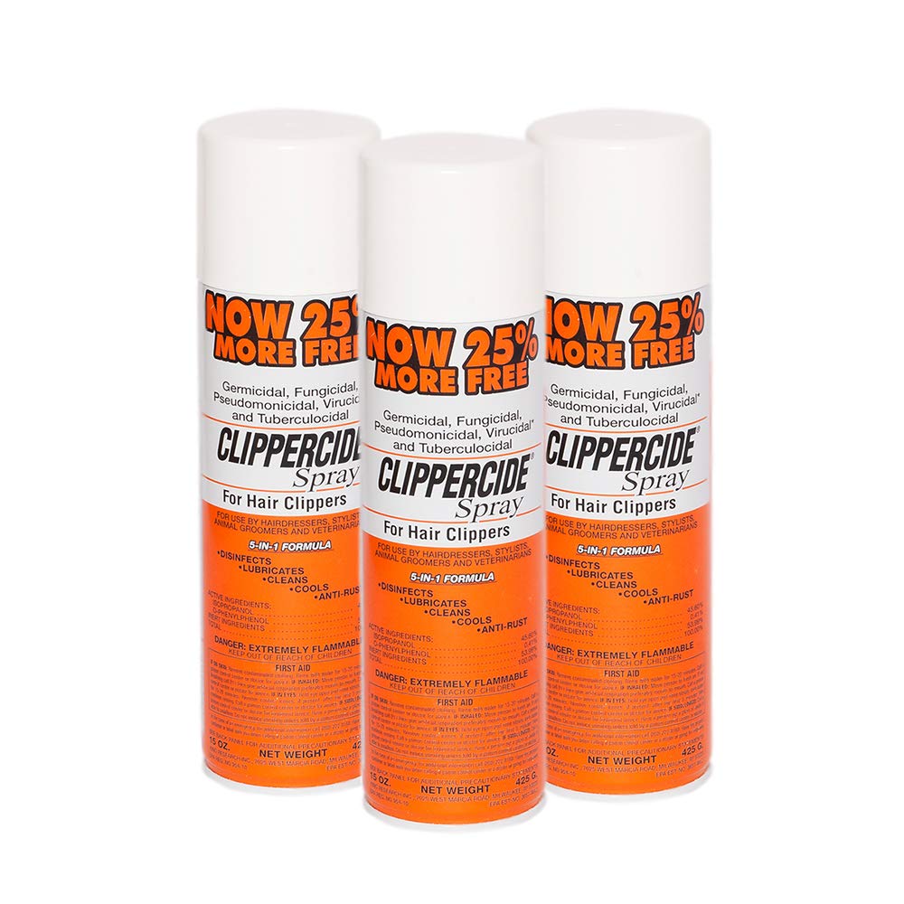 Clippercide Disinfectant Spray 15 Ounce Size (3 Pack)