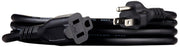Amazon Basics Extension Cord, 6 Ft, 3 Prong Outlet Extender, Indoor Extension Cord, 13 Amps, 125V, Black