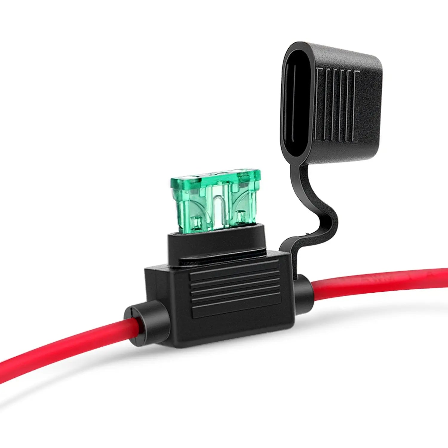 Nilight 10 Pack NI-FH01 Inline Holder 14AWG Wiring Harness ATC/ATO 30AMP Blade Automotive Fuse Holder-10, 2 Years Warranty