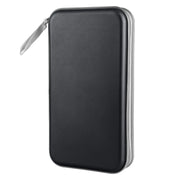 Siveit CD Case, DVD Case Holder 96 Capacity Hard Plastic CD DVD Disc Cases Storage Binder Wallet for Car Home Office Travel (Black)