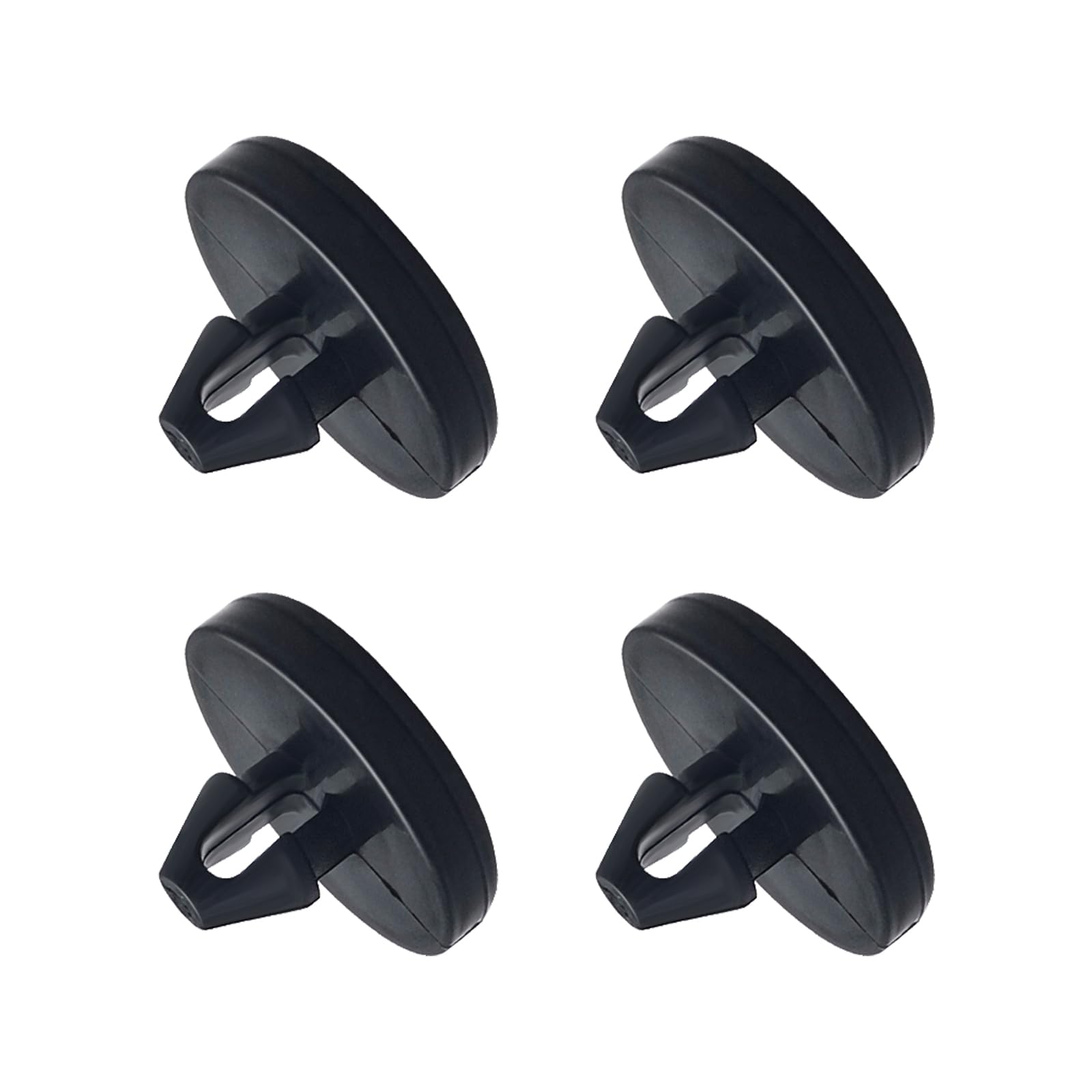 Ajxn 4 PCS Brake Pedal Pad and Light Switch Stopper - Black