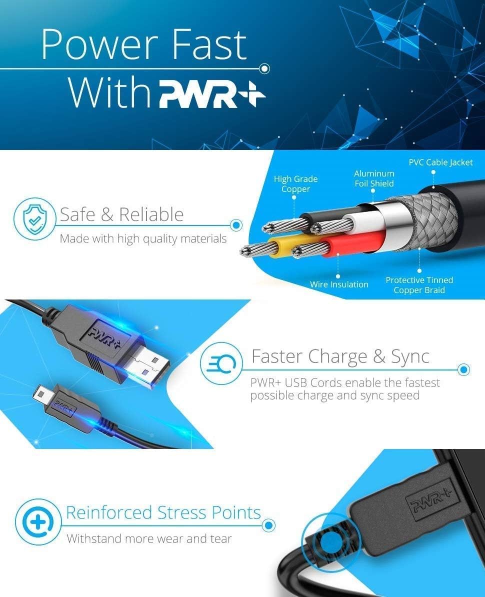 6Ft Long Cable USB 2.0 Type-A to Type-B High Speed Cord for Audio Interface, Midi Keyboard, USB Microphone, Mixer, Speaker, Monitor, Instrument, Strobe Light System Laptop Mac PC