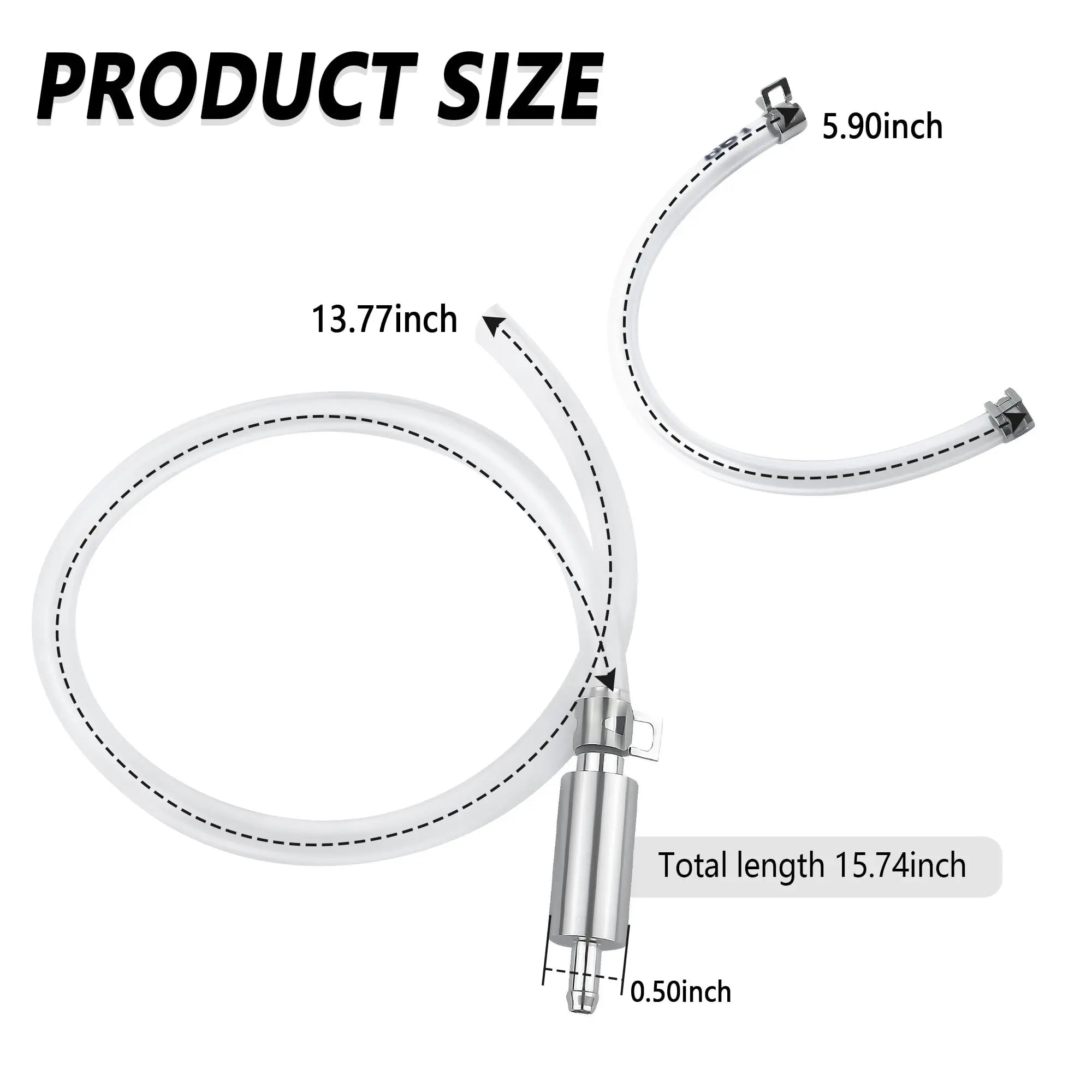 IHOTDER Car Brake Bleeder Hose with One Way Check Valve,Durable Brake Fluid Bleeder Hoses Replacement,Universal Brake Bleeder Tool Car Accessories for Car Motorbike Bike (1 Set)