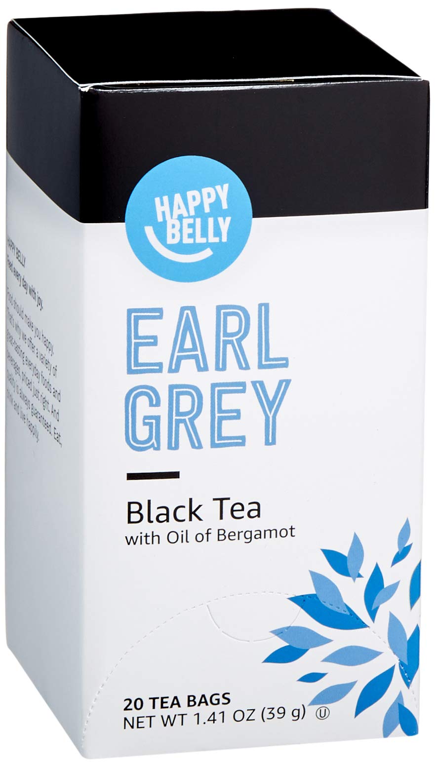 Brand - Happy Belly Earl Grey Tea Bags, 20 Count (Pack of 1)