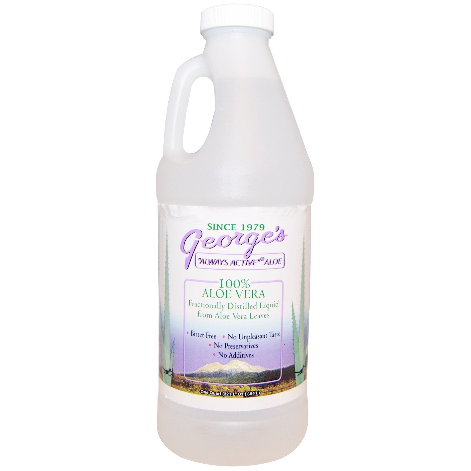 George's Aloe Vera, 100% Aloe Vera Flüssigkeit, 32 fl oz (.94 l)