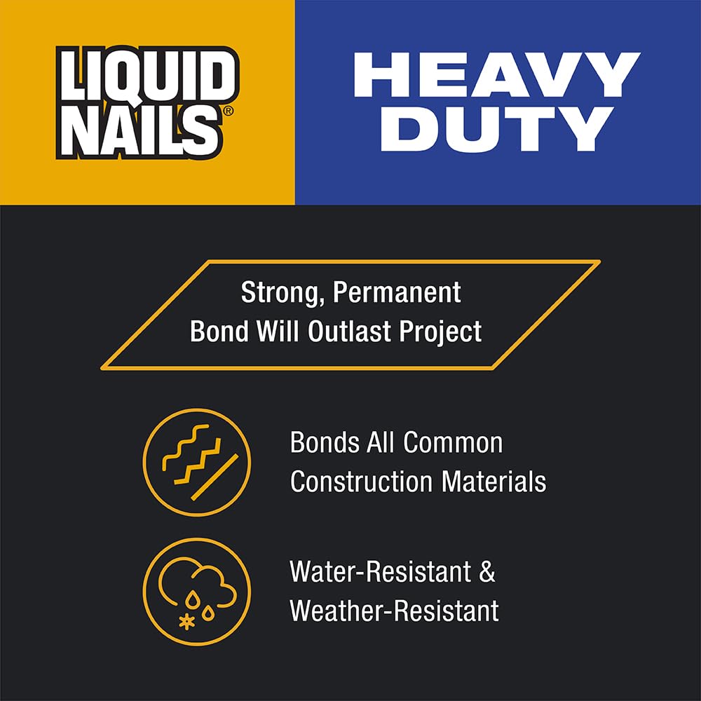 Liquid Nails Heavy Duty Construction Adhesive (LN903), 10 oz