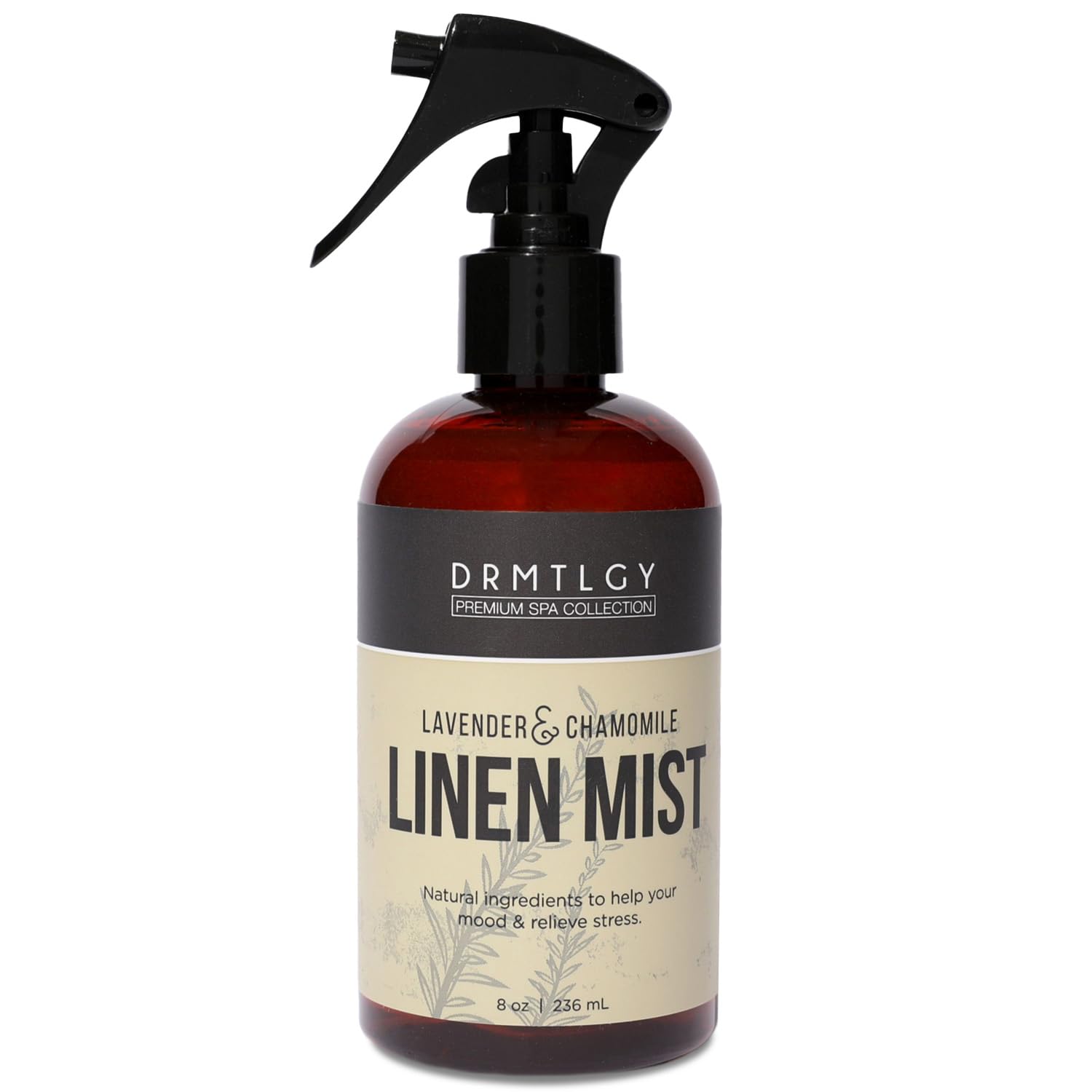 DRMTLGY Natürliches Lavendel-Wäsche- und Raumspray. Reines Lavendel- und Kamillen-Kissenspray, sowie Textil-Aromatherapie-Spray, 236 ml