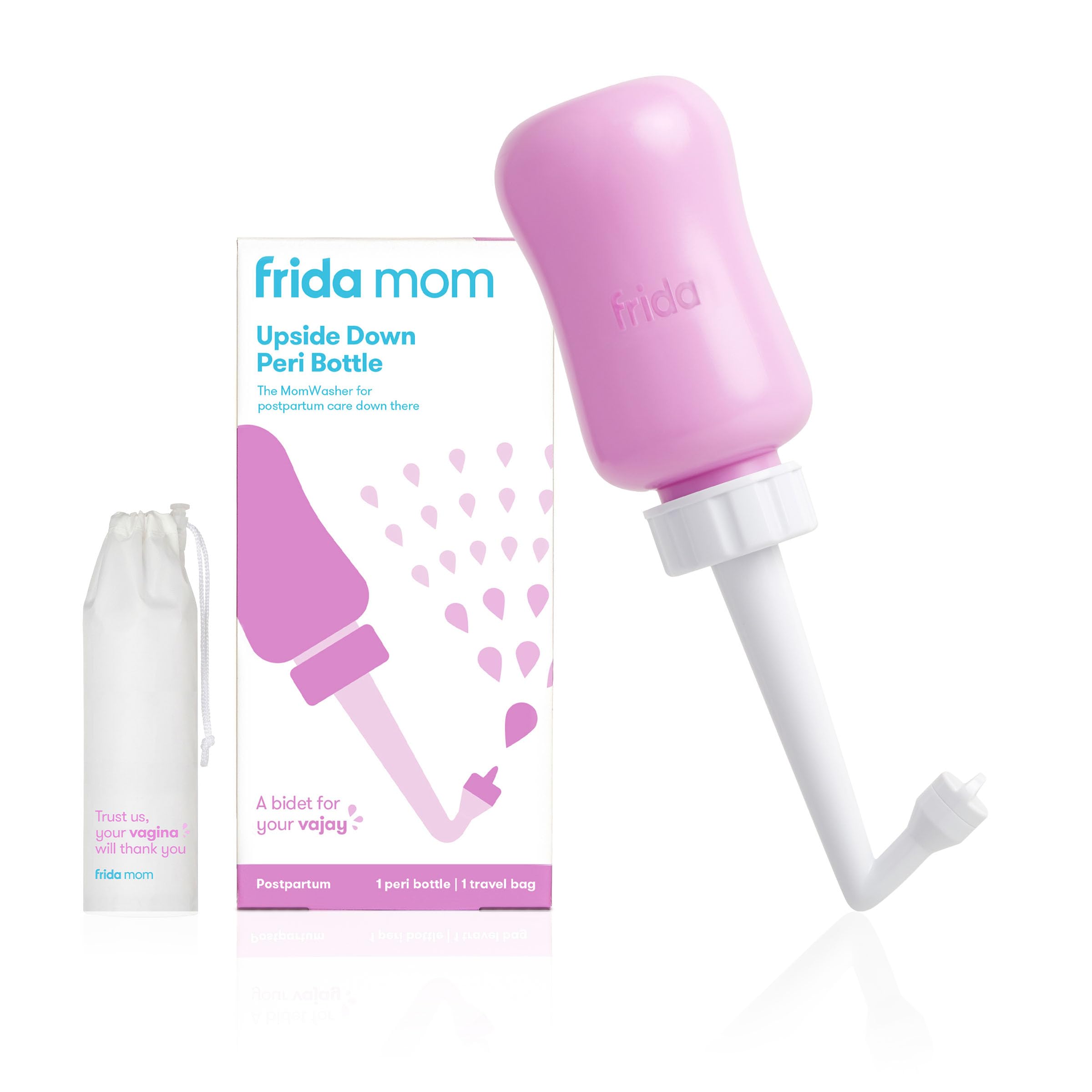 Frida Mom Intimdusche für Wochenbettpflege, tragbare Dusche zur Perinealreinigung und -regeneration für frischgebackene Mütter, der Original Fridababy MomWasher