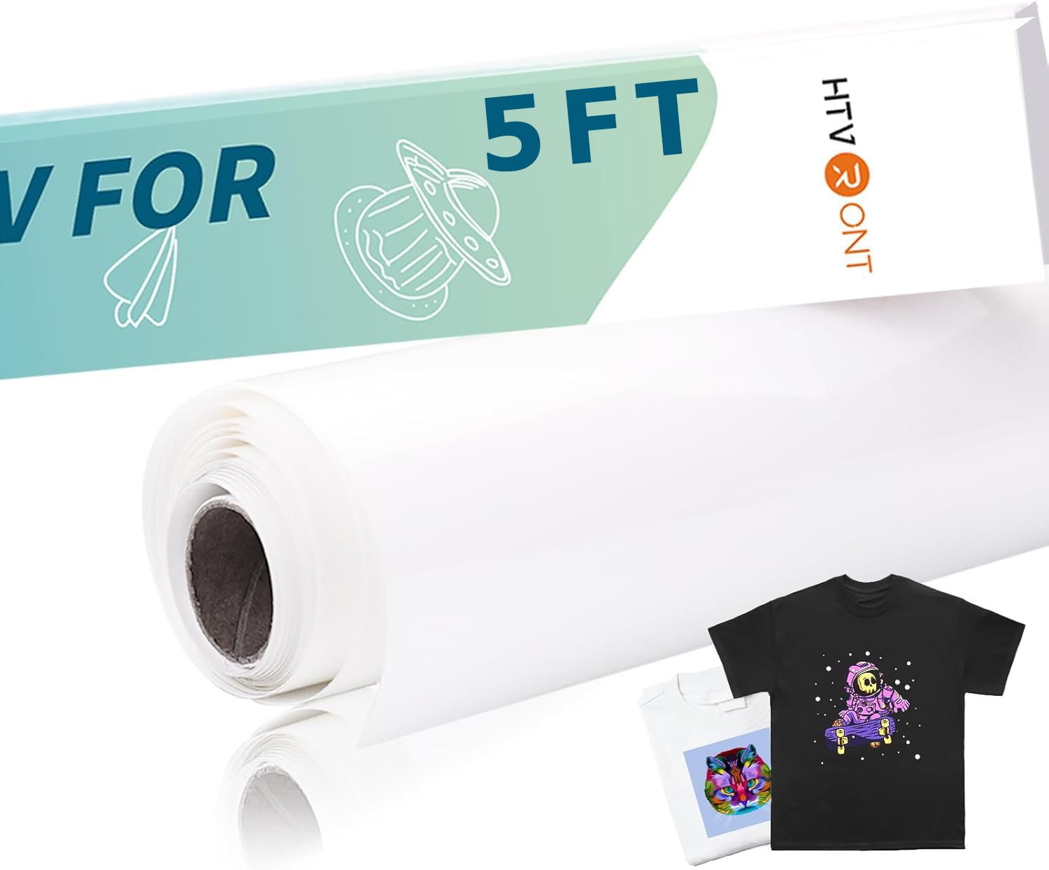 HTVRONT Sublimations-HTV für dunkle Stoffe/helle Stoffe – matte Sublimationsfolie 30,5 cm x 1,5 m – Sublimationsrohlinge für Sublimations-Shirts/Taschen/Hüte/Kissen
