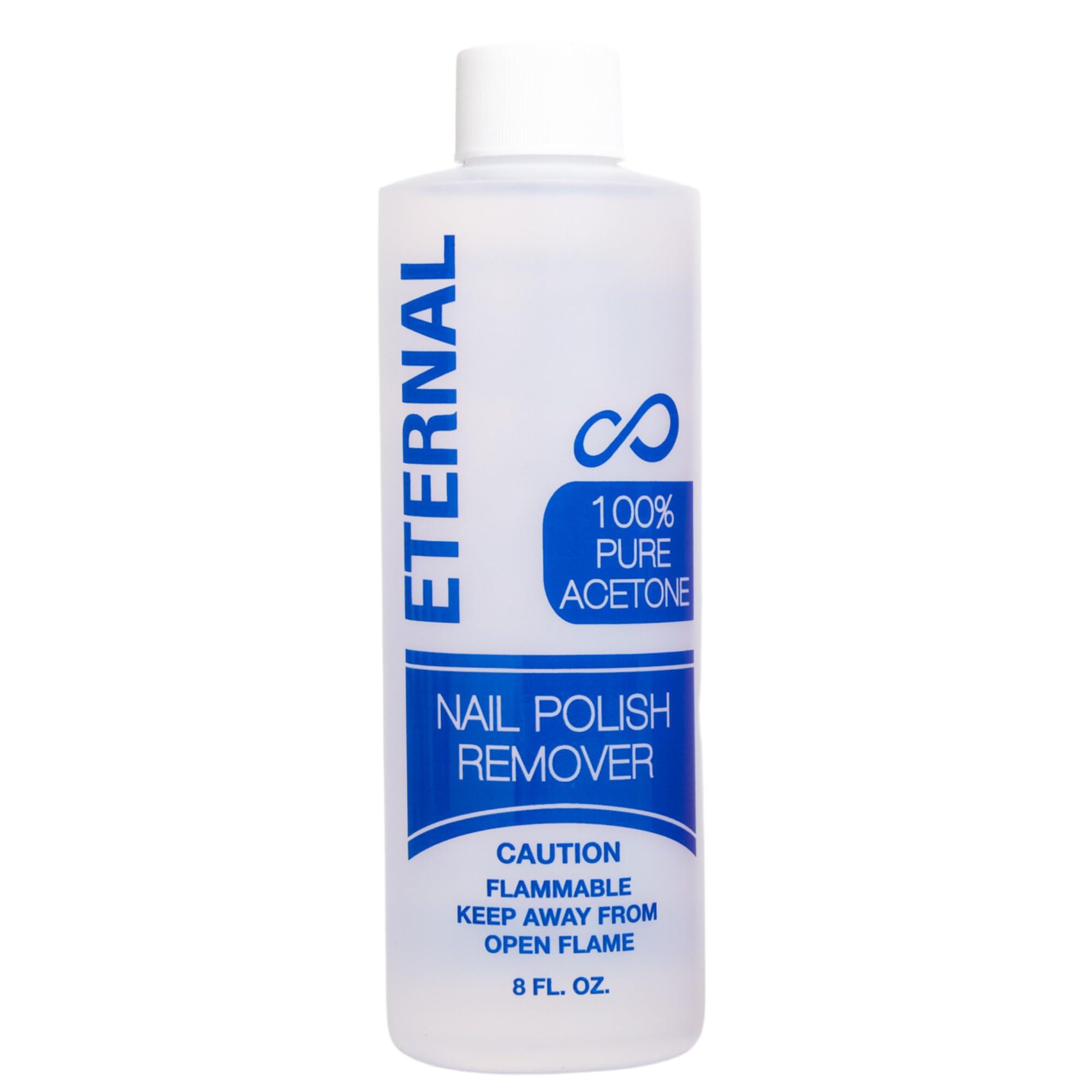 Eternal 100% reines Aceton - Acetona pura - Schneller, professioneller, ultrastarker Nagellackentferner für Natur-, Gel-, Acryl-, Shellac-Nägel und dunkle Lacke (236 ml)