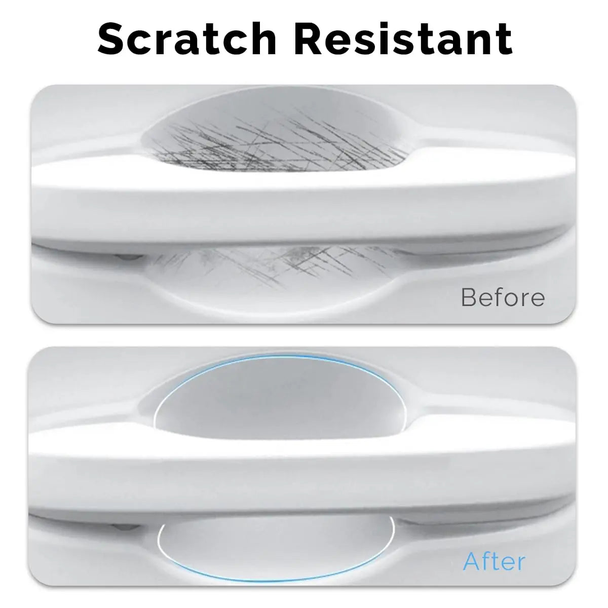 GRTHTATI 10pcs Clear Car Door Handle Scratch Potector TPU Car Door Sticker Universal Protective Films for Vehicles (Clear)