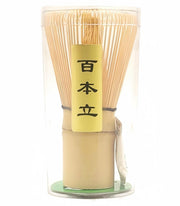 Matcha Whisk - Bamboo Whisk for Matcha Powder, Handcrafted Organic Traditional Japanese Chasen, 100-Prong Matcha Stirrer Wisk Mixer Brush for Authentic Tea Preparation