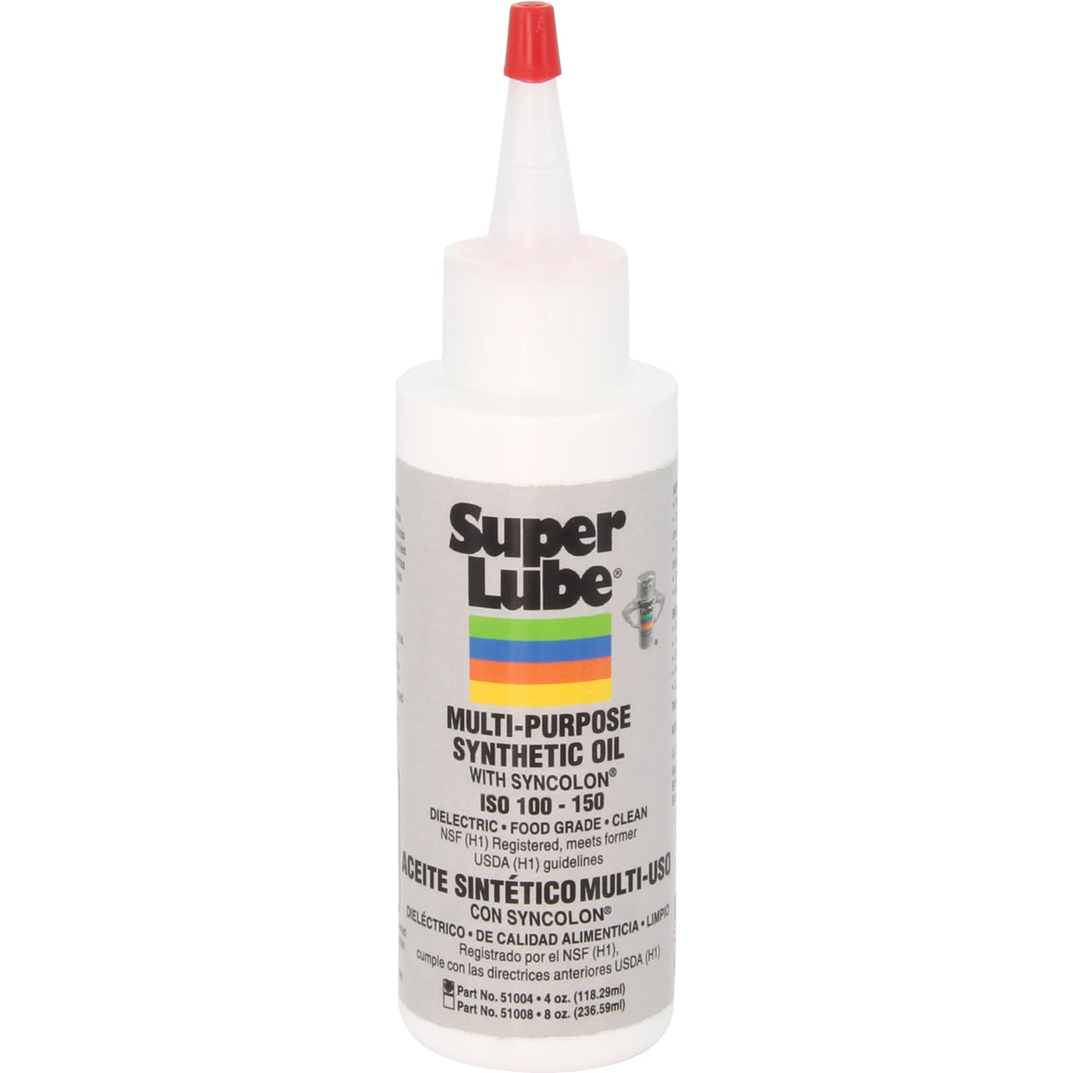 Super Lube 51004, Synthetic Oil, High Viscosity, 4 oz Bottle, Translucent White (Packaging May Vary)