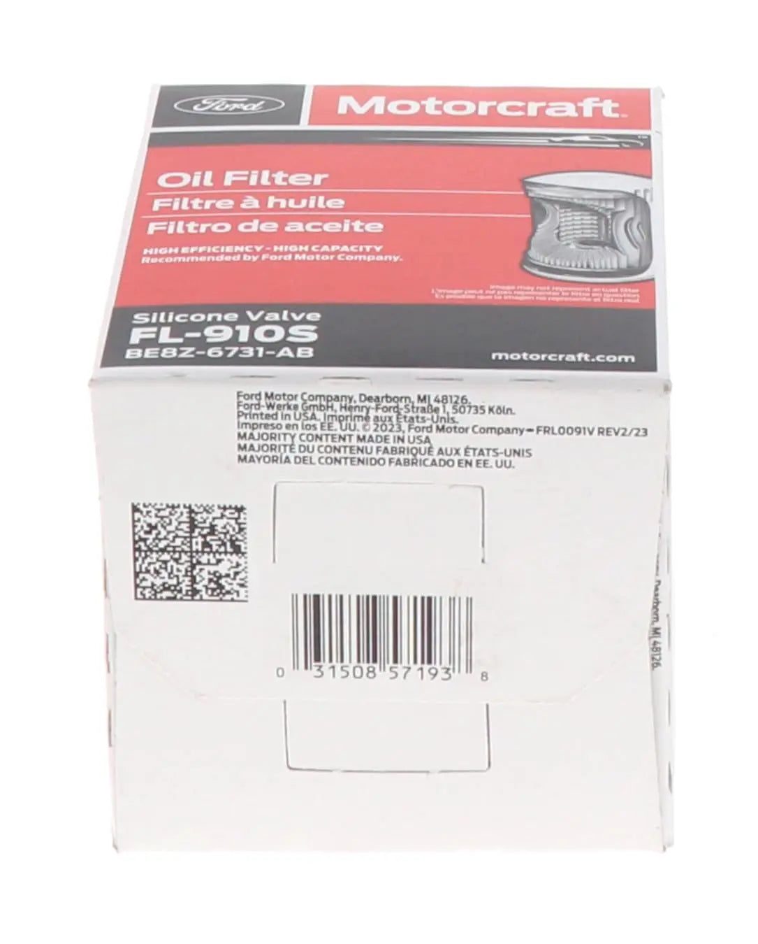 Motorcraft - Oil Filter (FL910S)