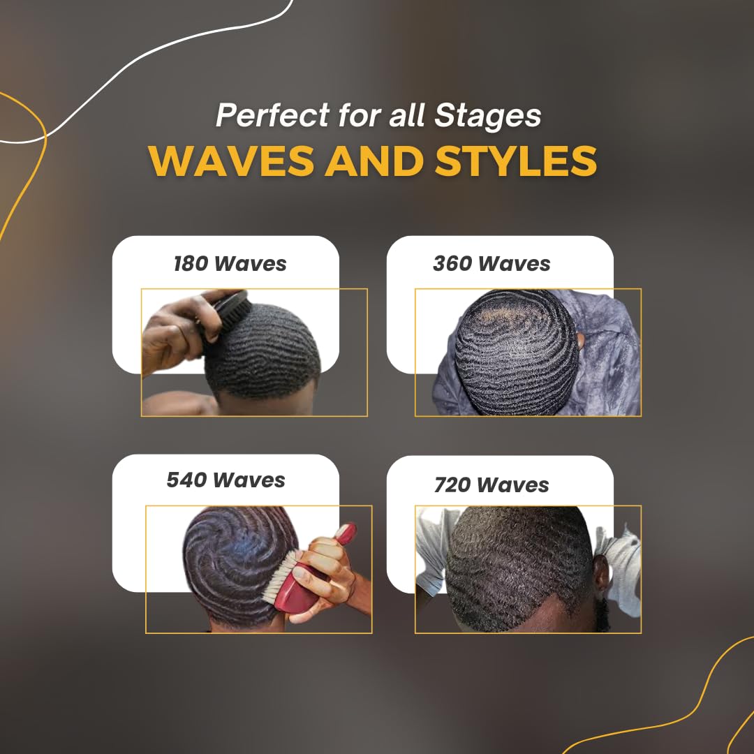 OCEAN VIEW DEEP WAVES POMADE- Water-Based Hair Cream for 360 Wave Training and Wolfing- Silky Smooth Application and Styling, Strong Hold, Easy Wash- Waver and Barber Accessories - 4oz Tin Can