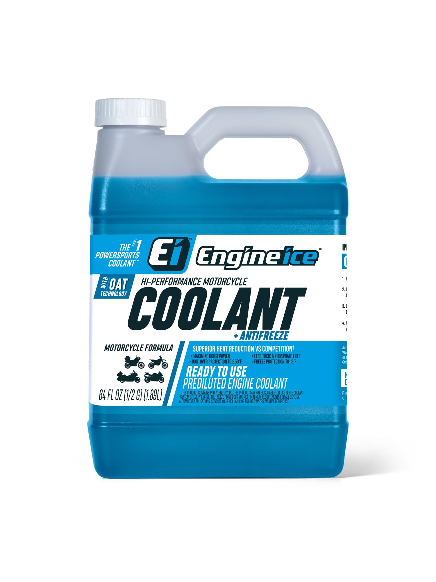 Engine Ice Off-Road Hochleistungs-Motorradkühlmittel und Frostschutzmittel Blau