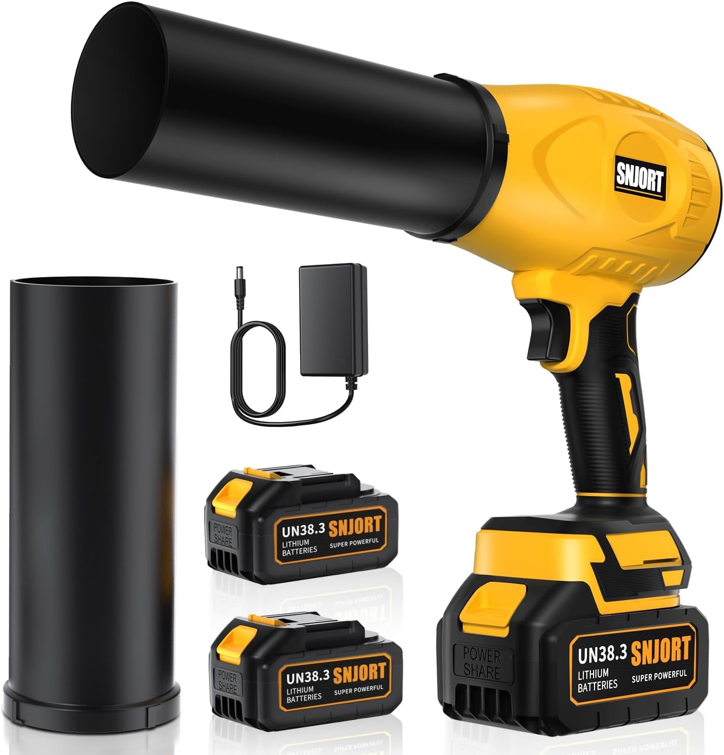 Leaf Blower Cordless with Battery and Charger,800,000 RPM,Extended Nozzle,Lightweight Handheld Design,Blower for Patio Cleaning,car Blowing Water,Blowing Leaves and Dust