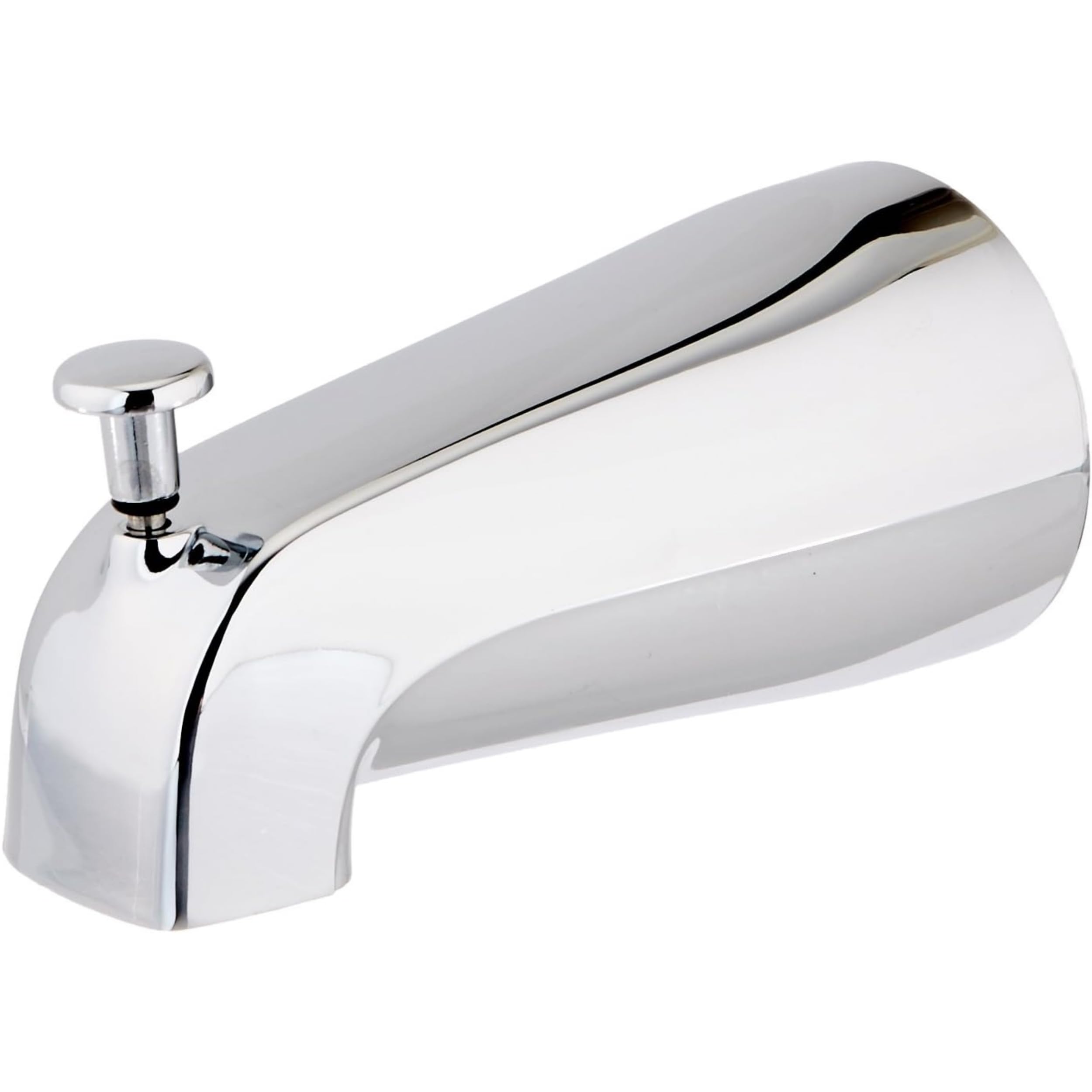 EZ-FLO 5-3/8 Zoll Wannenauslauf mit Umsteller, 1/2 Zoll IPS-Anschluss, Chrom-Finish, 15083