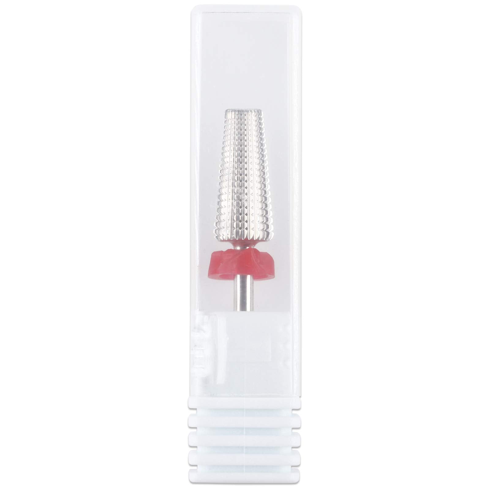 PANA Nail Carbide 5 in 1 Bit - Two Way Rotate use for Both Left and Right Handed - Fast Remove Acrylic or Hard Gel - 3/32" Shank - Manicure, Nail Art, Drill Machine (Fine - F, Silver)