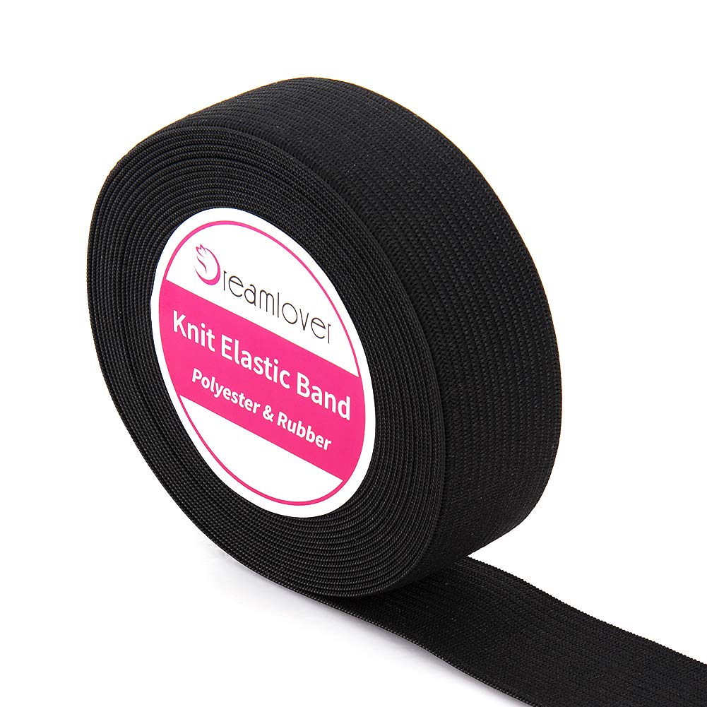 Dreamlover Perückenband, Gummiband zum Nähen, 2,5 cm x 5,5 m