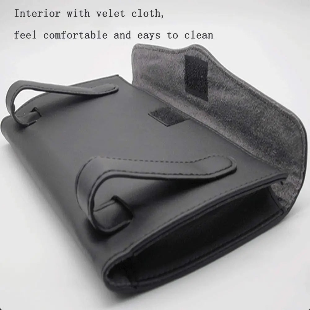 Fredysu Car Visor Tissue Holder, Sun Visor Napkin Holder Backseat Tissue Case, Premium Car Tissue Box for car, Vehicle (Black)