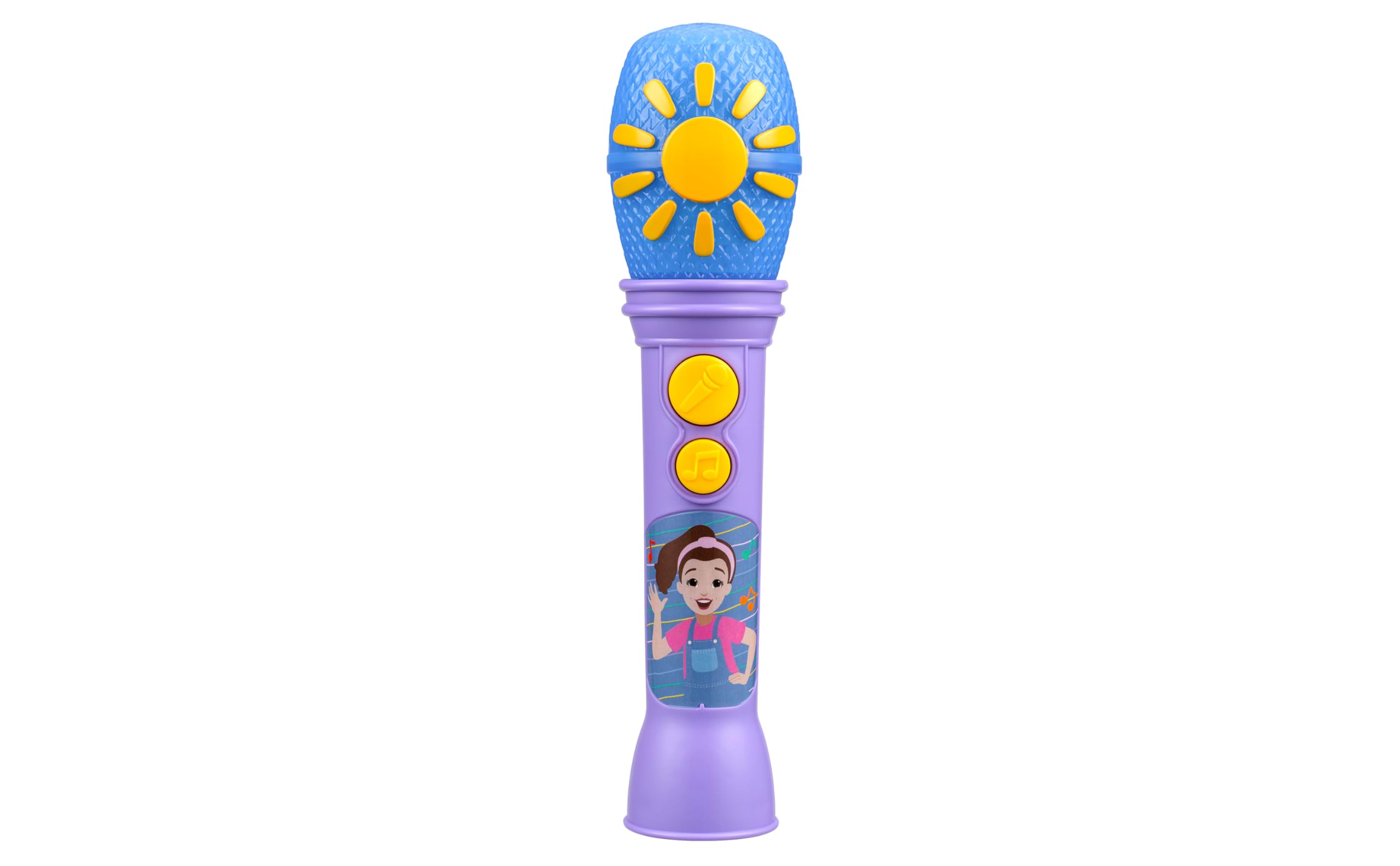 eKids Ms Rachel Spielzeugmikrofon für Kinder, inklusive integrierter Musik und Lichtern, Kleinkindspielzeug für Kinder ab 18 Monaten (Lila)