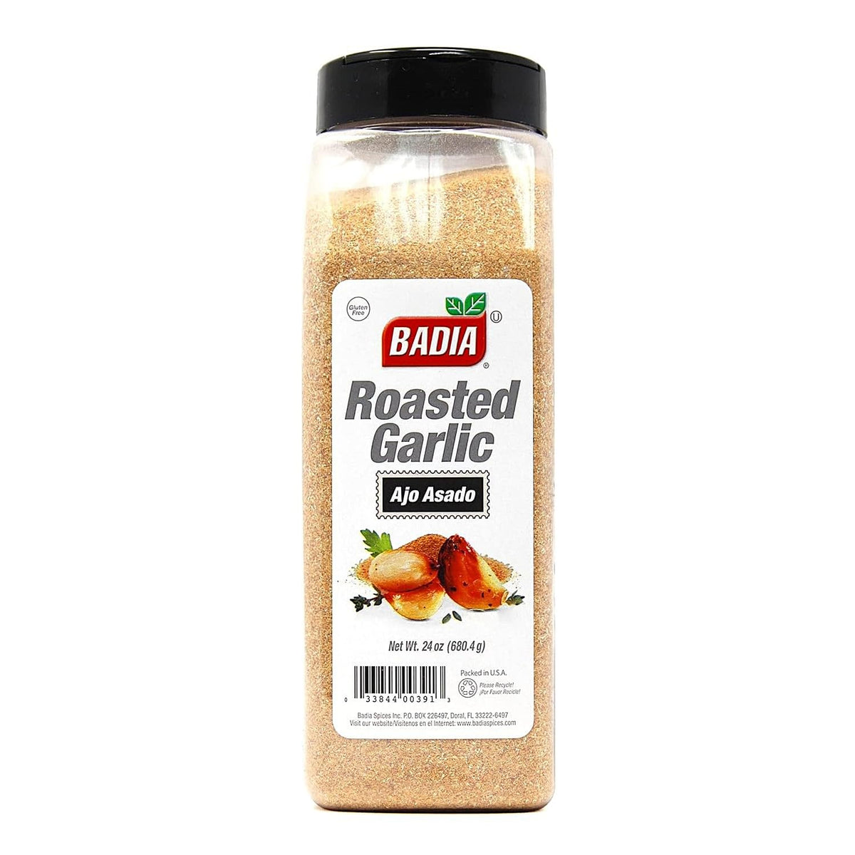 Badia Geröstetes Knoblauchpulver Gewürz, 680 g – Rauchiger, gerösteter süßer Knoblauchgeschmack