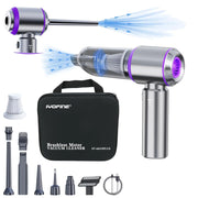 IYOFINE Vacuum/Air Duster 80,000RPM Super Power Mini Car Vacuum Cleaner 4-in-1 air Blower Gun Air Duster & Air Blower & Pump Hand Electric air Duster Handheld dust Blower Blower Cordless (Purple)