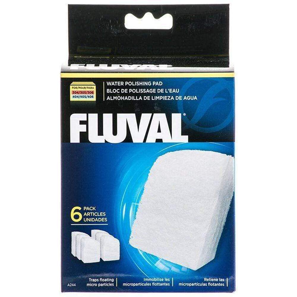 Fluval Quick-Clear Wasserpolierpads, mechanisches Filtermedium für Aquarien, 6 Stück, A244A1, alle Rassen/Größen