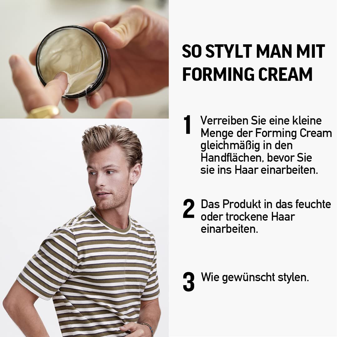 American Crew Men's Hair Forming Cream (OLD VERSION), Like Hair Gel with Medium Hold & Medium Shine, 3 Oz (Pack of 1)
