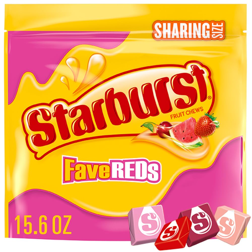 STARBURST FaveREDS Kaubonbons, zähe Süßigkeiten, 442 g Großpackung