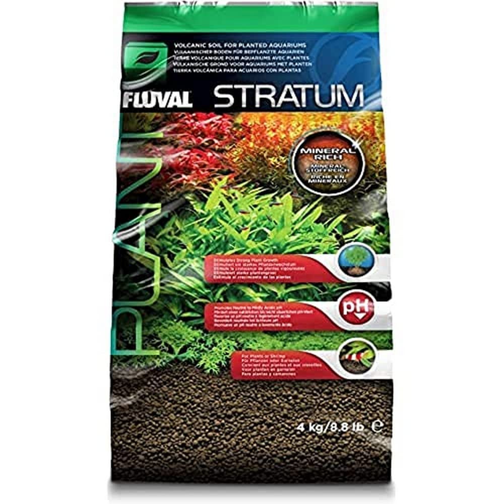 Fluval 12694 Pflanzen- und Garnelen-Bodengrund für Süßwasseraquarien, 4 kg – Aquariensubstrat für kräftiges Pflanzenwachstum, unterstützt neutralen bis leicht sauren pH-Wert
