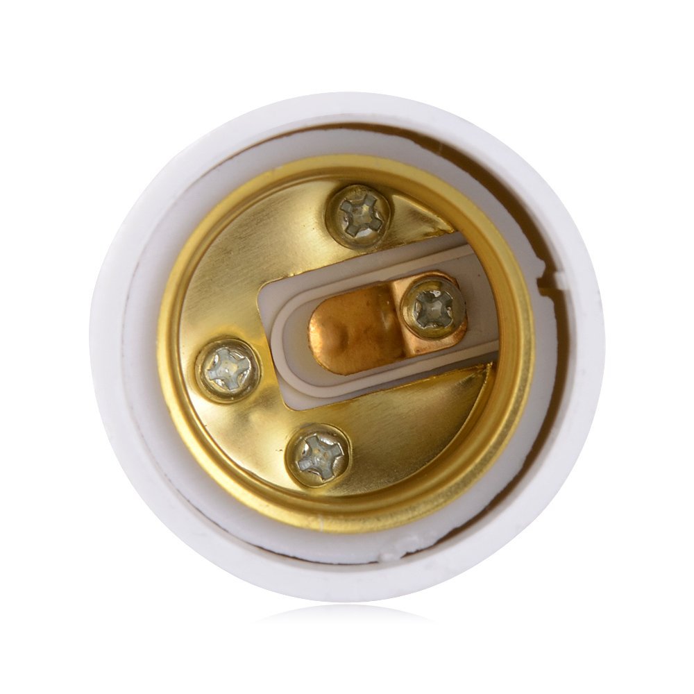 Onite GU24 to E27 E26 Adapter for LED Bulb, GU24 to Medium Base Converts Your Pin Base Fixture to Standard Screw-in Lamp Socket 2 Pack