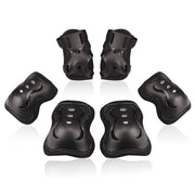 Kids/Youth Knee Pad Elbow Pads Guards Protective Gear Set for Roller Skates Cycling BMX Bike Skateboard Inline Skatings Scooter Riding Sports (Black, Small (3-8 years))