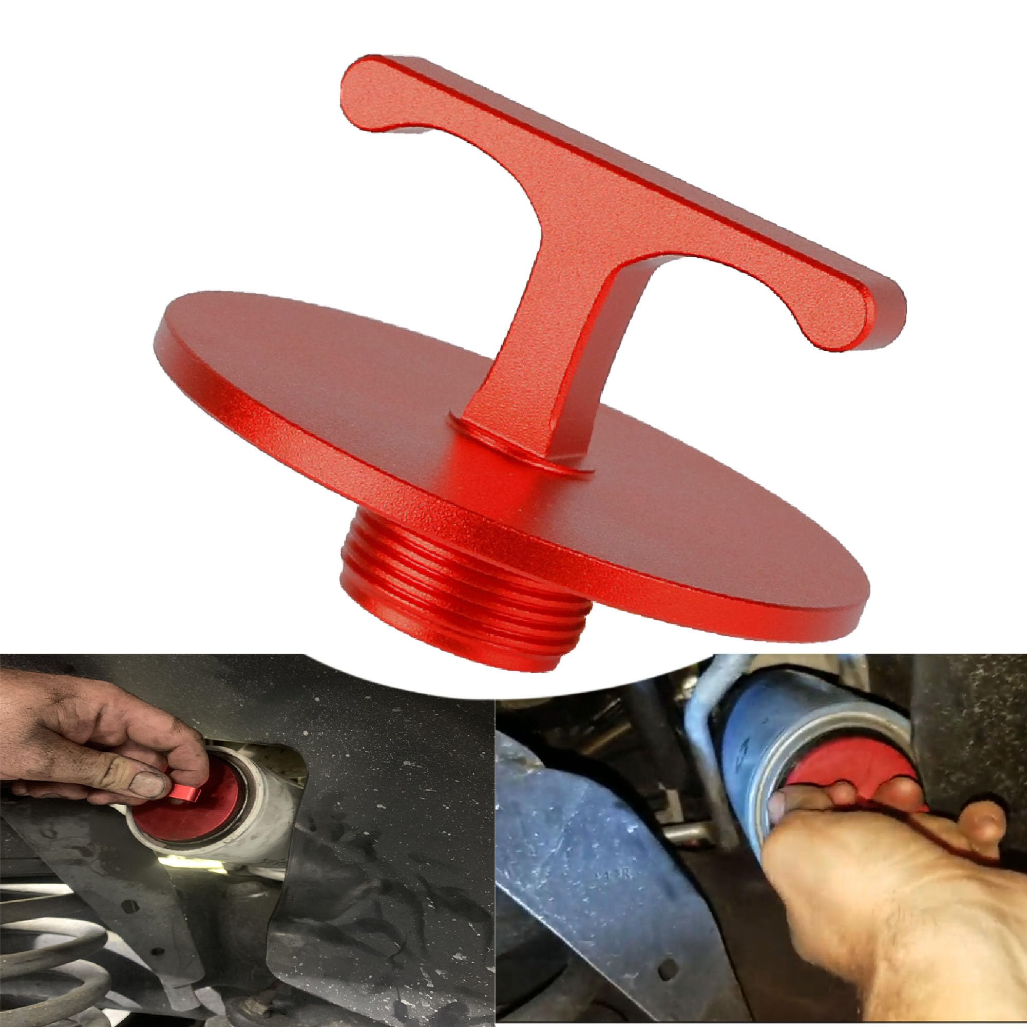 Aluminum Alloy Oil Filter Plug tool, for Dodge Ram 2500, 3500, 4500, 5500 Cummins Turbo Diesel 5.7L 5.9L 6.4L 6.7L MO285 05083285AA Oil Filter Cap Off Tool-car accessories-oil Filter Removal tool