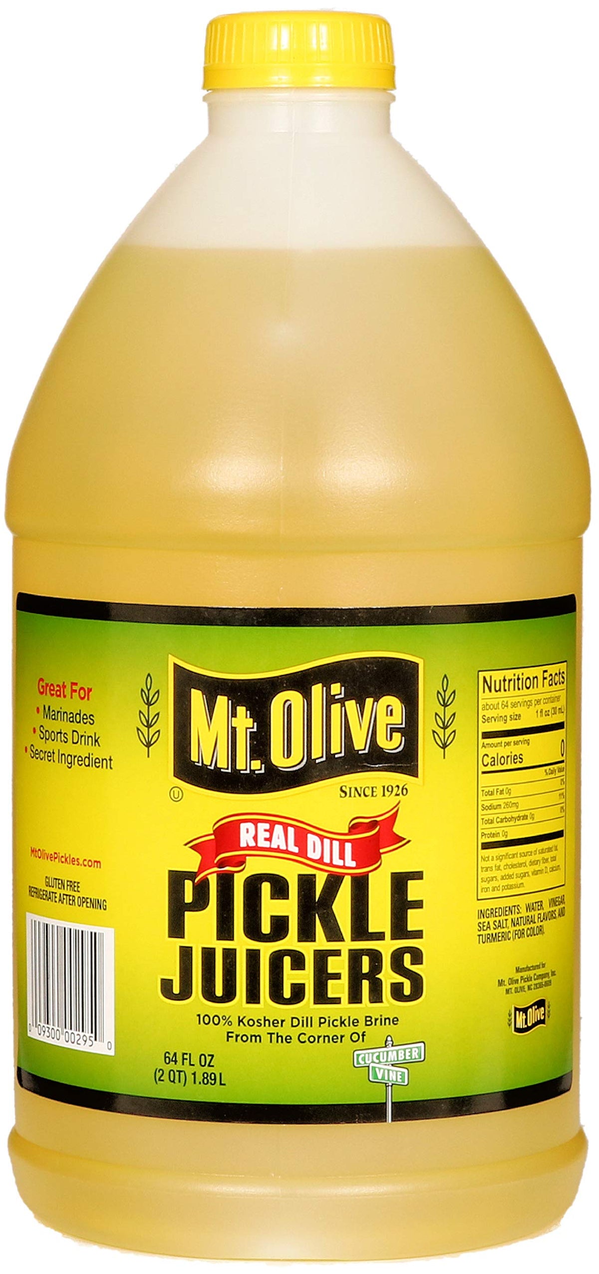 Mt. Olive Pickle Juice 100% Koscher Dill Pickle Lake, 64 Unzen Flasche