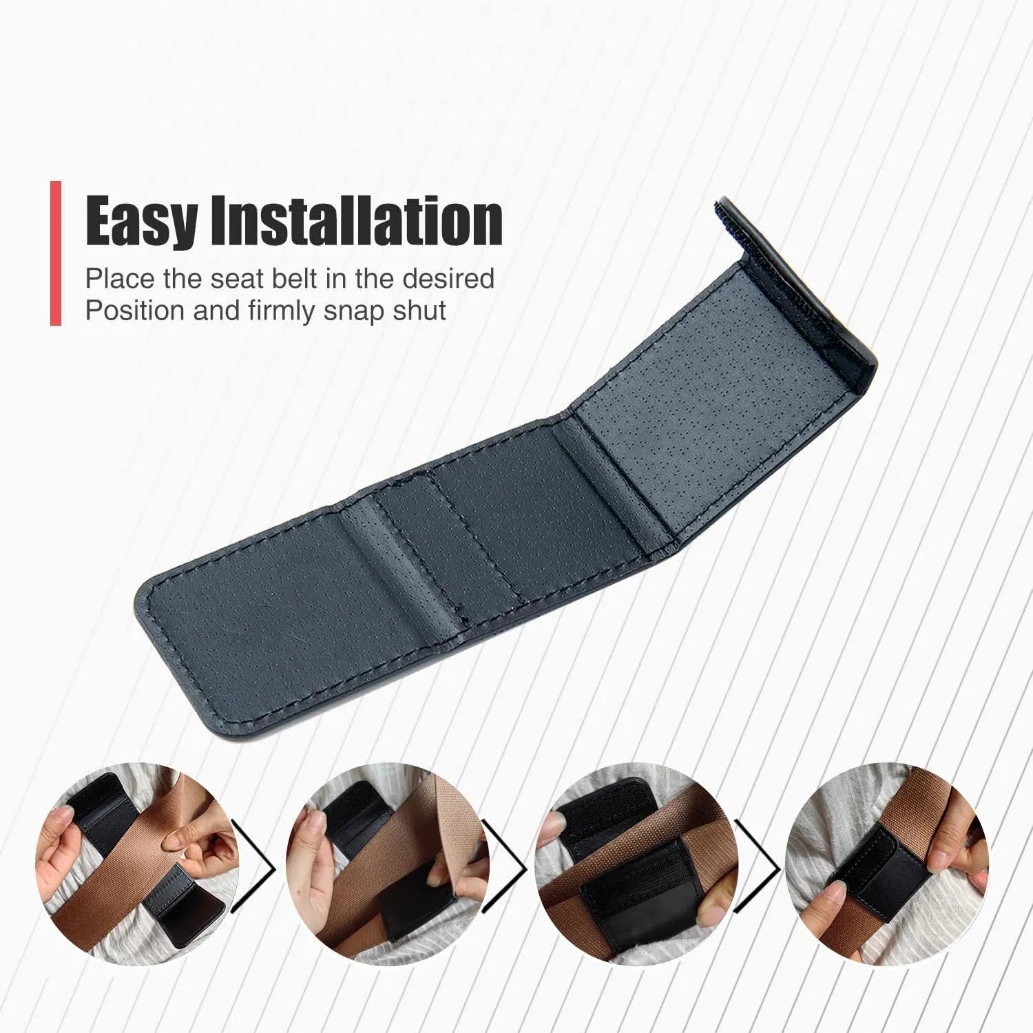 ANDTOBO Shoulder Strap Adjuster, Comfort Auto Shoulder Neck Strap Pad,Reduces Neck Irritation (2 Pack, Black)