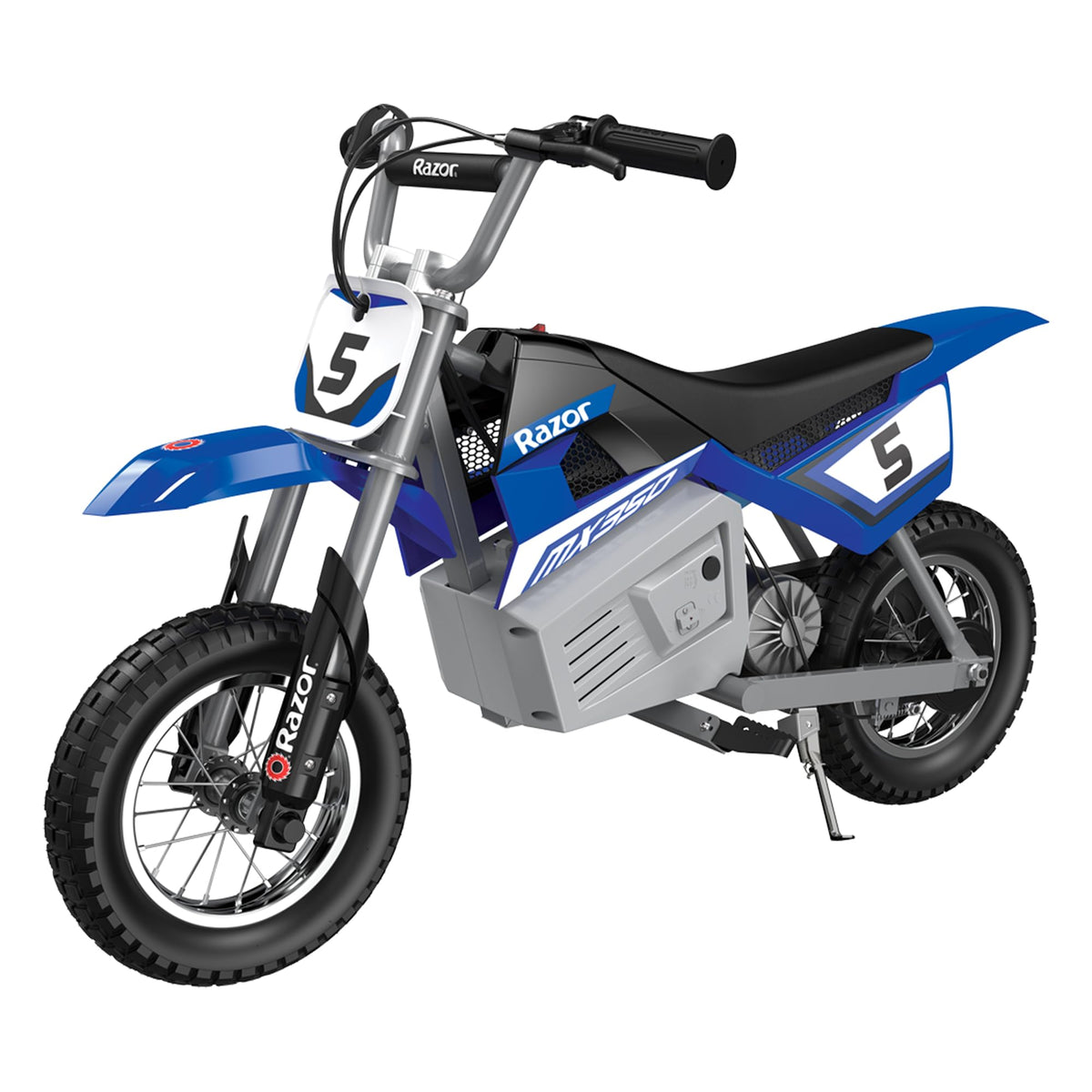Razor MX350 Dirt Rocket Elektrisches Motocross-Fahrrad, Blau, 10-12 Zoll