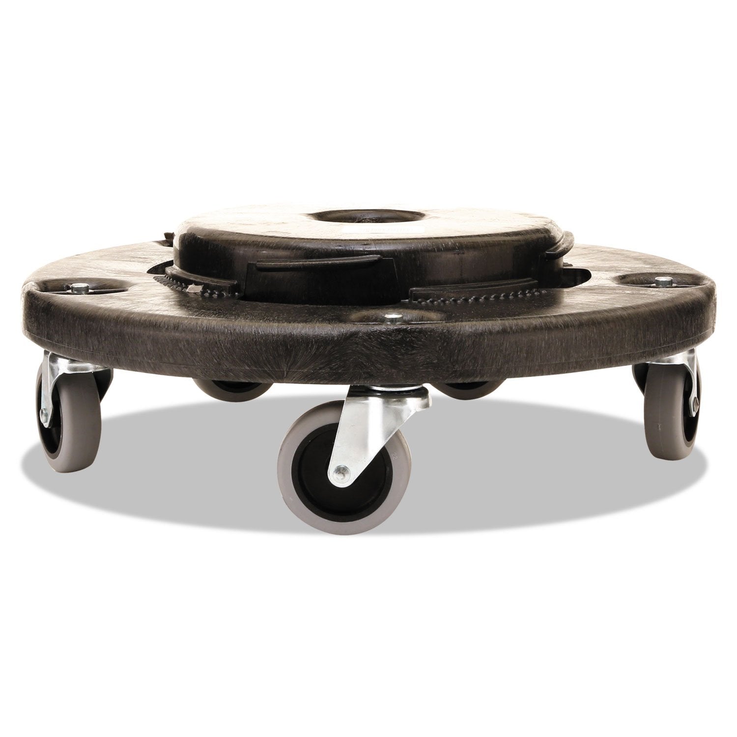 Rubbermaid Commercial Products BRUTE Dolly Black Fits 20 gallon, 32 gallon, 44 gallon, and 55 gallon BRUTE Containers, for Restaurants/Back of House/Offices/Warehouses/Airports/Commercial Environments