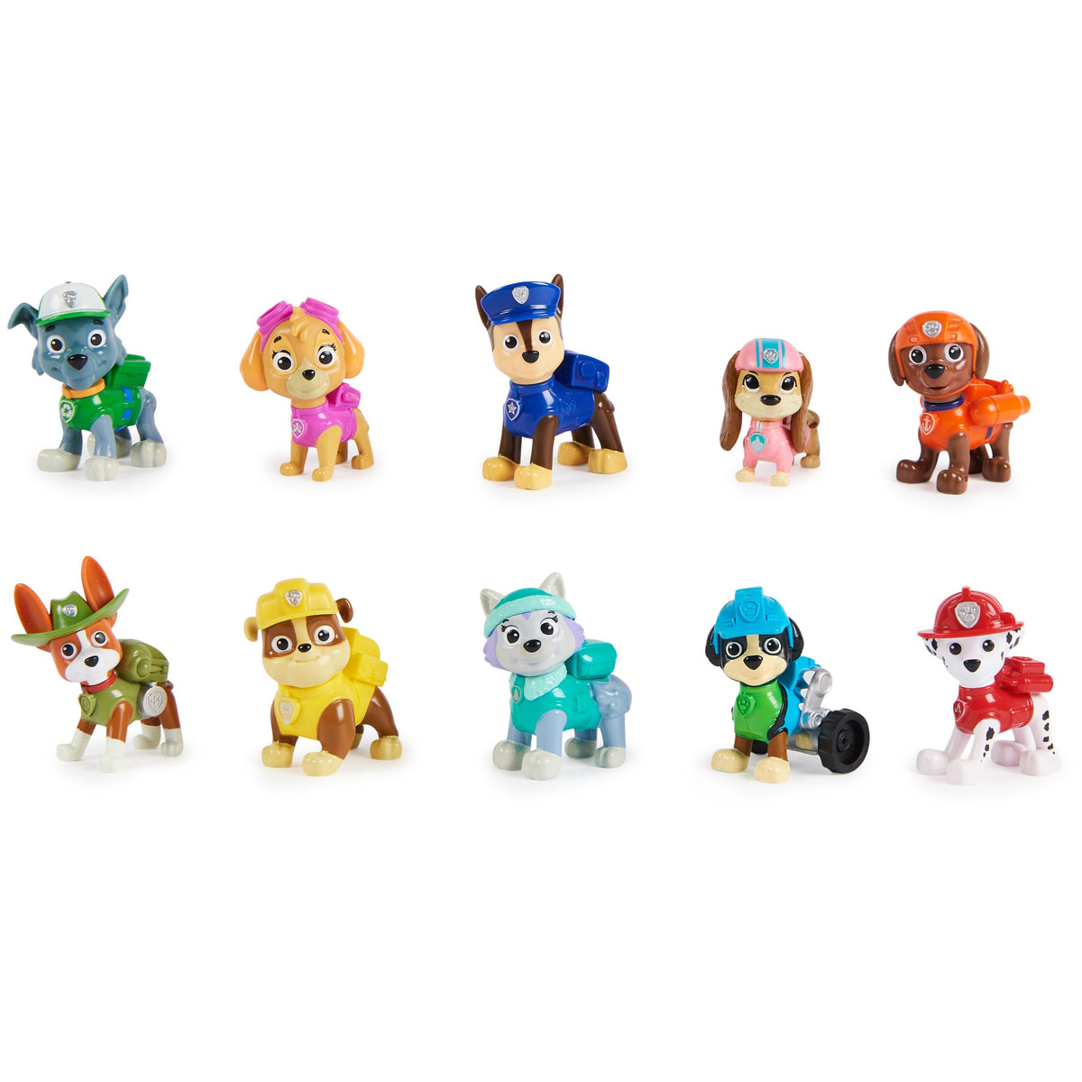 Paw Patrol, 10. Jubiläum, All Paws On Deck Geschenkset mit 10 Sammelfiguren, Kinderspielzeug für Kinder ab 3 Jahren