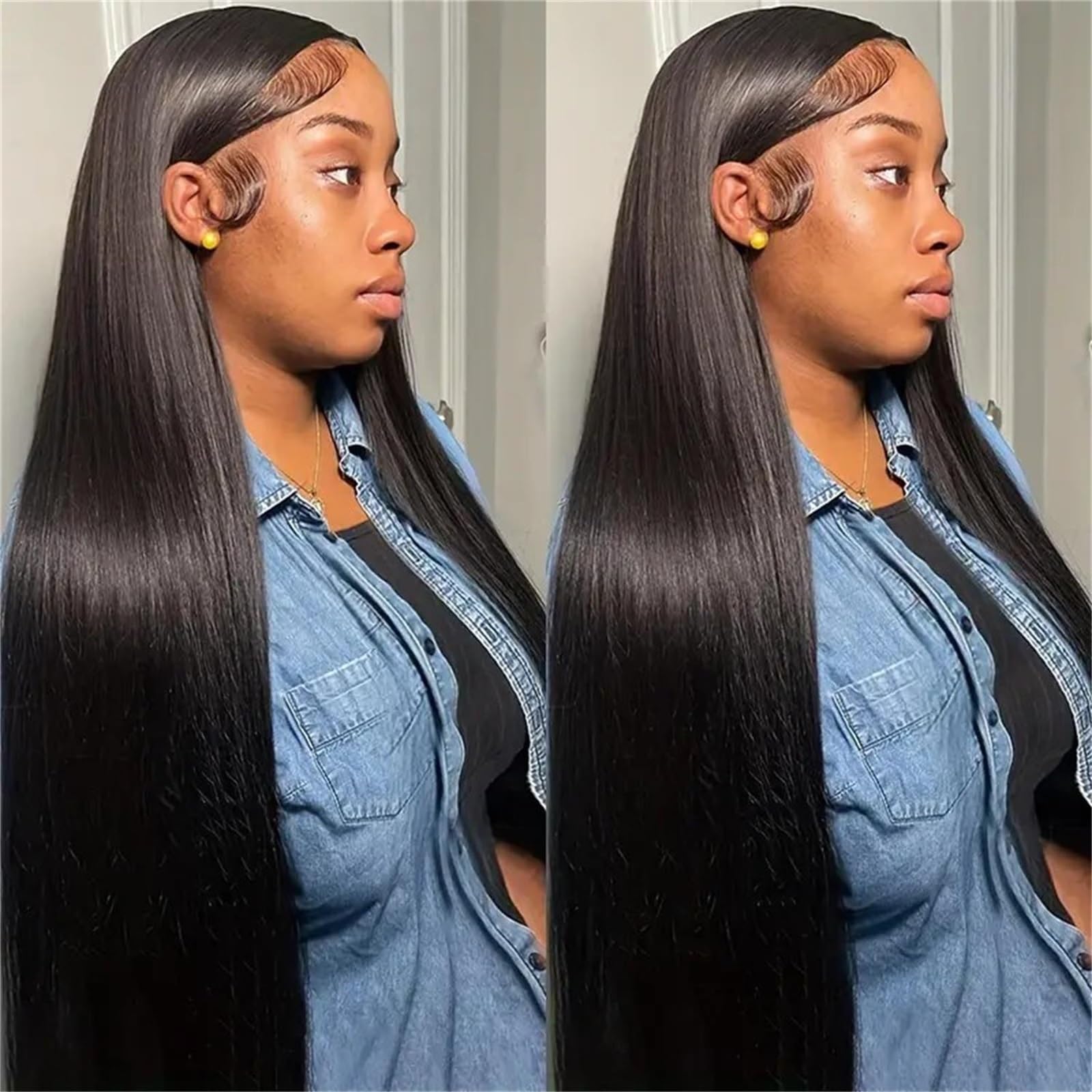 12A Human Hair Bundles 18 20 22 24 Inch 4 Straight Bundles Human Hair 100% Unprocessed Brazilian Remy Virgin Hair Extensions Raw Quick Weave Sew In Glossy Billion Hair Bundles Natural Black